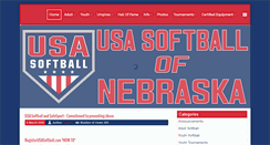 Desktop Screenshot of nebraskasoftball.org